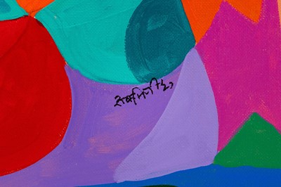 Lot 64 - RUKMINI KELKAR (Indian Contemporary), 'Layers',...