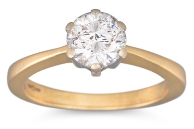 Lot 353 - A DIAMOND SOLITAIRE RING, mounted in 18ct gold....