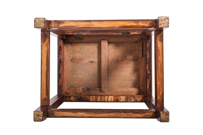 Lot 154 - AN EARLY 20TH CENTURY STAINED WOOD ORIENTAL...