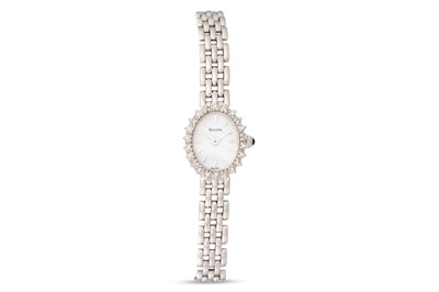 Lot 183 - A LADY'S BOLOVA WRISTWATCH, in 14ct gold, ...