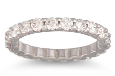 Lot 128 - A DIAMOND FULL ETERNITY RING, the brilliant...