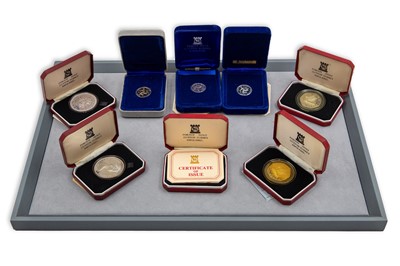 Lot 387 - A COLLECTION OF 8 SILVER PROOF ISLE OF MAN...