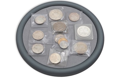 Lot 388 - A COLLECTION OF 5 SILVER ENGLISH COINS, 3 x...