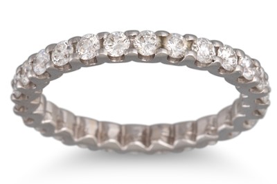 Lot 246 - A DIAMOND FULL BANDED ETERNITY RING, the...