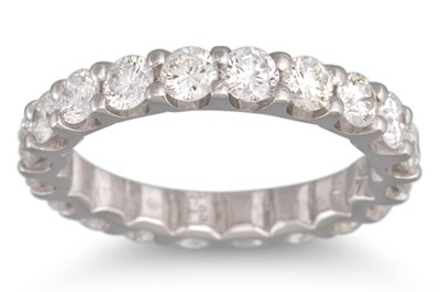 Lot 249 - A DIAMOND FULL BANDED ETERNITY RING, the...