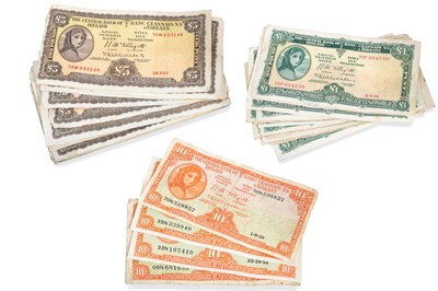 Lot 400 - SEVEN BATCH OF 35 LADY LAVERY IRISH BANKNOTES,...