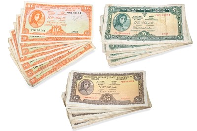 Lot 404 - ASSORTMENT OF 41 LADY LAVERY IRISH BANKNOTES,...