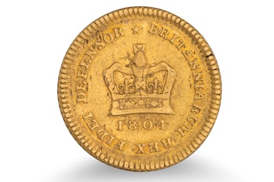 Lot 423 - A  THIRD GOLD GUINEA 1804 ENGLISH COIN, George...