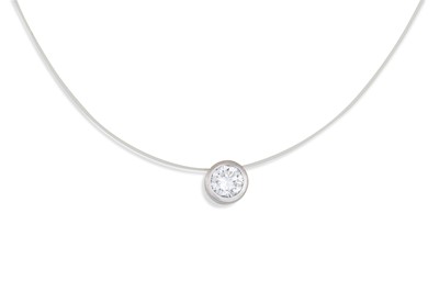 Lot 138 - A DIAMOND PENDANT, the brilliant cut diamond...