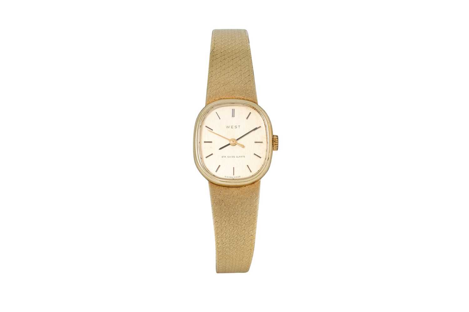 Lot 475 - A 14CT YELLOW GOLD WRIST WATCH, retailed by...