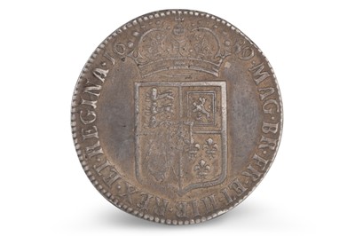 Lot 429 - A 1689 WILLIAM & MARY SILVER HALFCROWN,...