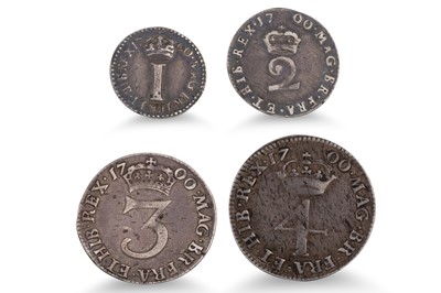 Lot 441 - A WILLIAM III 1700 MAUNDY ENGLISH 4 x COIN SET;...