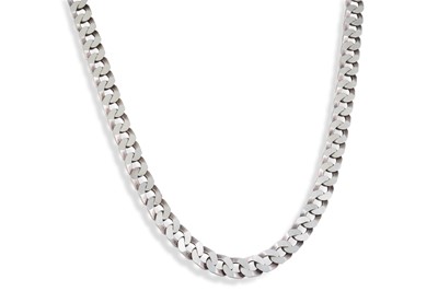 Lot 4 - A SILVER CHAIN, curb link