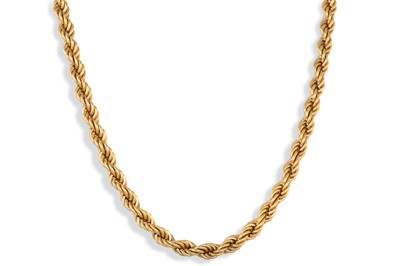 Lot 3 - A MONET 1970'S GOLD PLATED CHAIN, twisted rope...