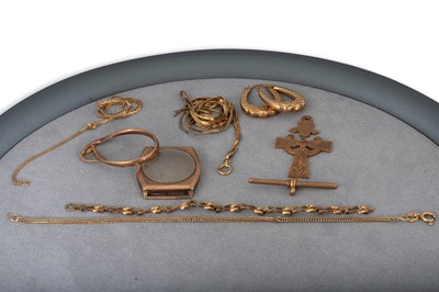 Lot 237 - A COLLECTION OF GOLD ITEMS, 17.6 g.