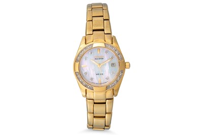 Lot 334 - A LADY'S CITIZEN ECO DRIVE WRISTWATCH,...