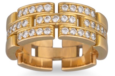 Lot 158 - A LADY'S CARTIER HALF DIAMOND RING, mounted in...