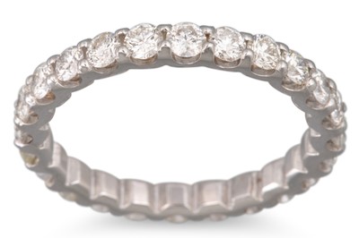 Lot 133 - A DIAMOND FULL BANDED ETERNITY RING, the...