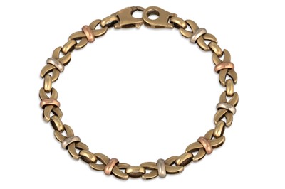 Lot 13 - A 9CT GOLD BRACELET, 11.2 g.