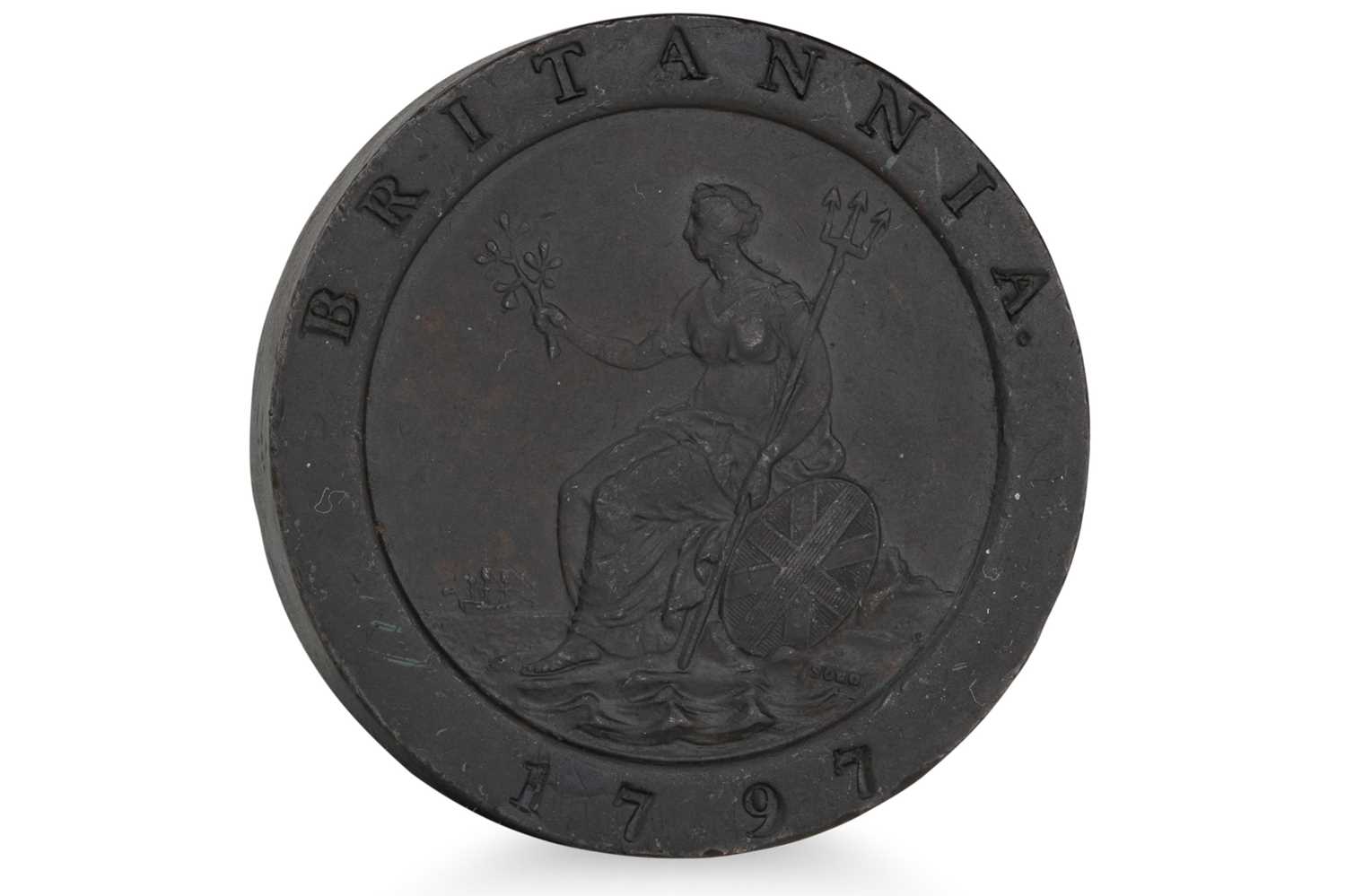 Lot 364 - A 1797 CARTWHEEL ENGLISH 2 PENNY COIN IN GOOD...