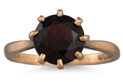 Lot 77 - A GEMSET RING, mounted in 9ct gold, size P