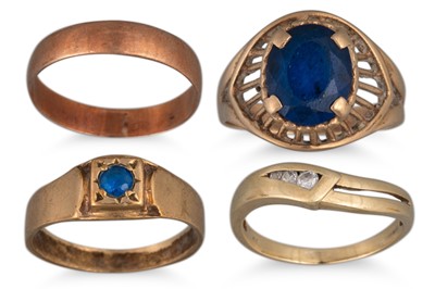 Lot 288 - FOUR GOLD RINGS