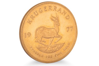 Lot 299 - A 1977 SOUTH AFRICAN KRUGERRAND GOLD COIN,...