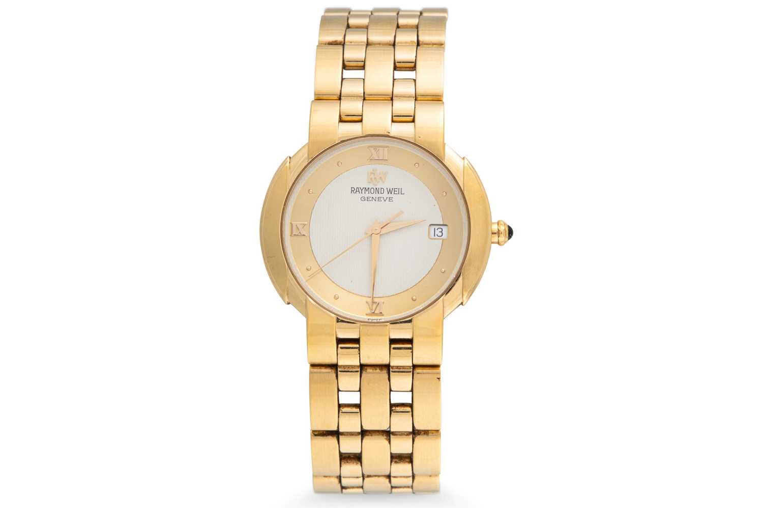 Lot 335 - A RAYMOND WEIL WRISTWATCH, bracelet strap,...