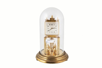 Lot 595 - A MID 20TH CENTURY BRASS ANNIVERSARY CLOCK,...