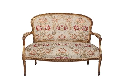 Lot 164 - A SET OF LATE 19TH CENTURY LOUIS XV-STYLE GILT...
