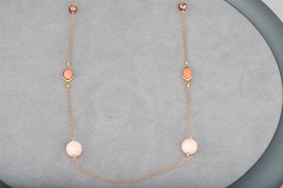 Lot 107 - A MEDITERRANEAN CORAL NECKLACE, the spherical...