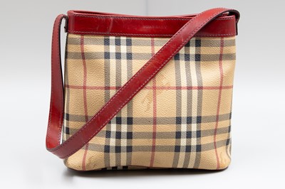 Lot 195 - A BURBERRY LADY'S HANDBAG, with dust cover