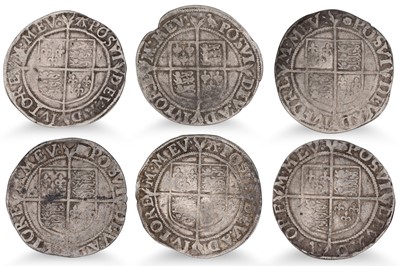 Lot 363 - 1558 - 1603  6 X ELIZABETH I  SHILLINGS...