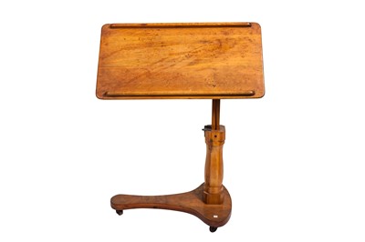 Lot 167 - A VICTORIAN PINE EXTENDABLE READING TABLE,...