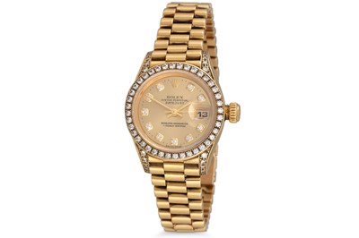 Lot 325 - A LADY'S OYSTER PERPETUAL ROLEX WRISTWATCH,...