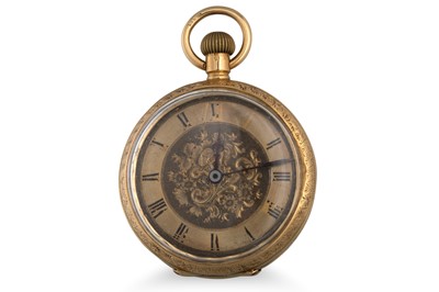 Lot 342 - A LADY'S FOB WATCH, 18ct gold in the form of a...