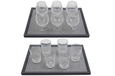 Lot 399 - A SET OF SIX WATERFORD CRYSTAL BRANDY GLASSES,...