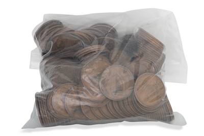 Lot 302 - THREE BAGS OF IRISH COINS; pre-1968 pennies...