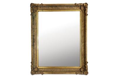 Lot 371 - A VERY LARGE FRAMED GILT & GESSO BEVELLED...