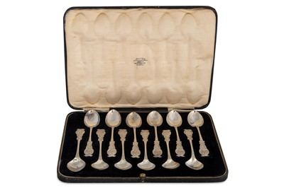 Lot 473 - CASED SET OF TWELVE CELTIC STYLE IRISH TEA...