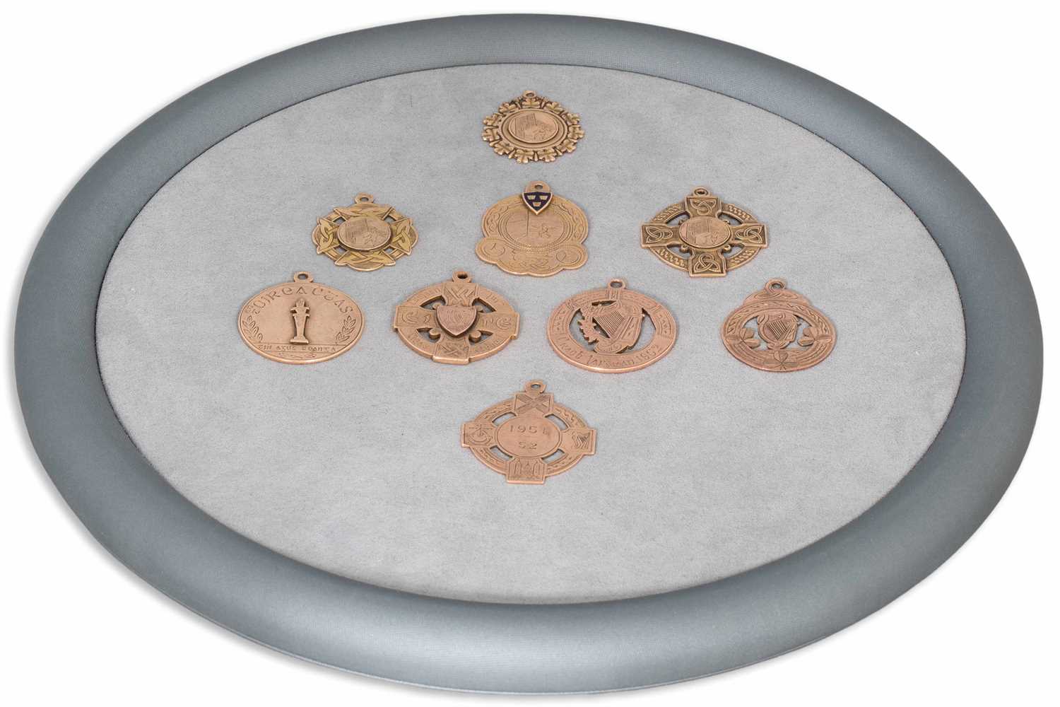 Lot 327 - A COLLECTION OF NINE GAA MEDALS, all 9ct gold...