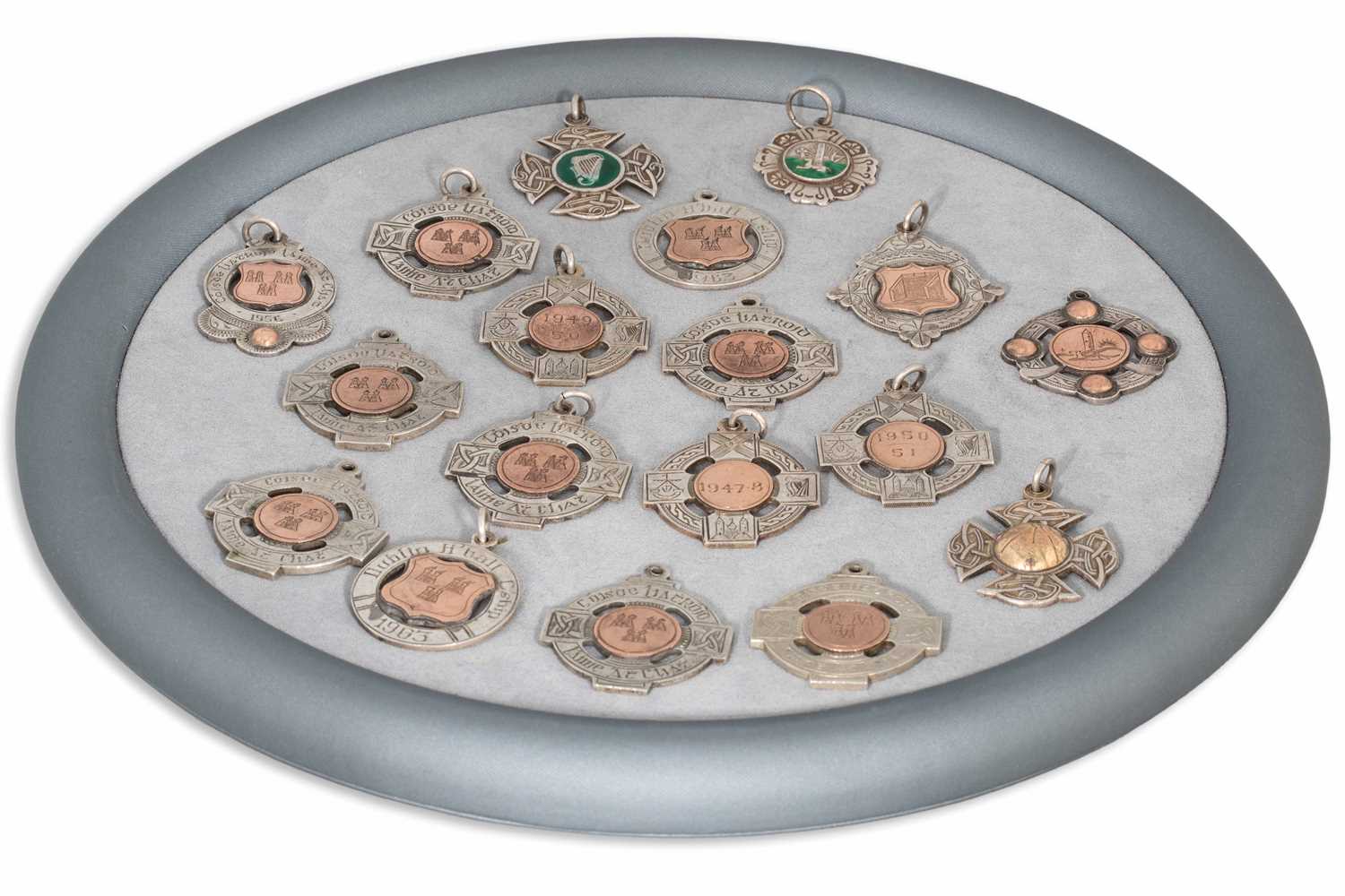 Lot 328 - A COLLECTION OF EIGHTEEN STERLING SILVER GAA...