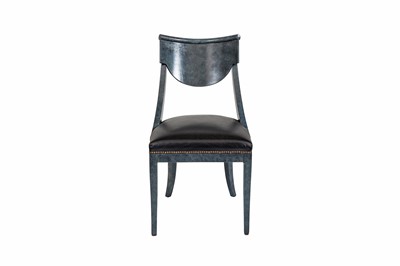 Lot 172 - A MODERN ALFRANK PAINTED WOODEN CHAIR, black...