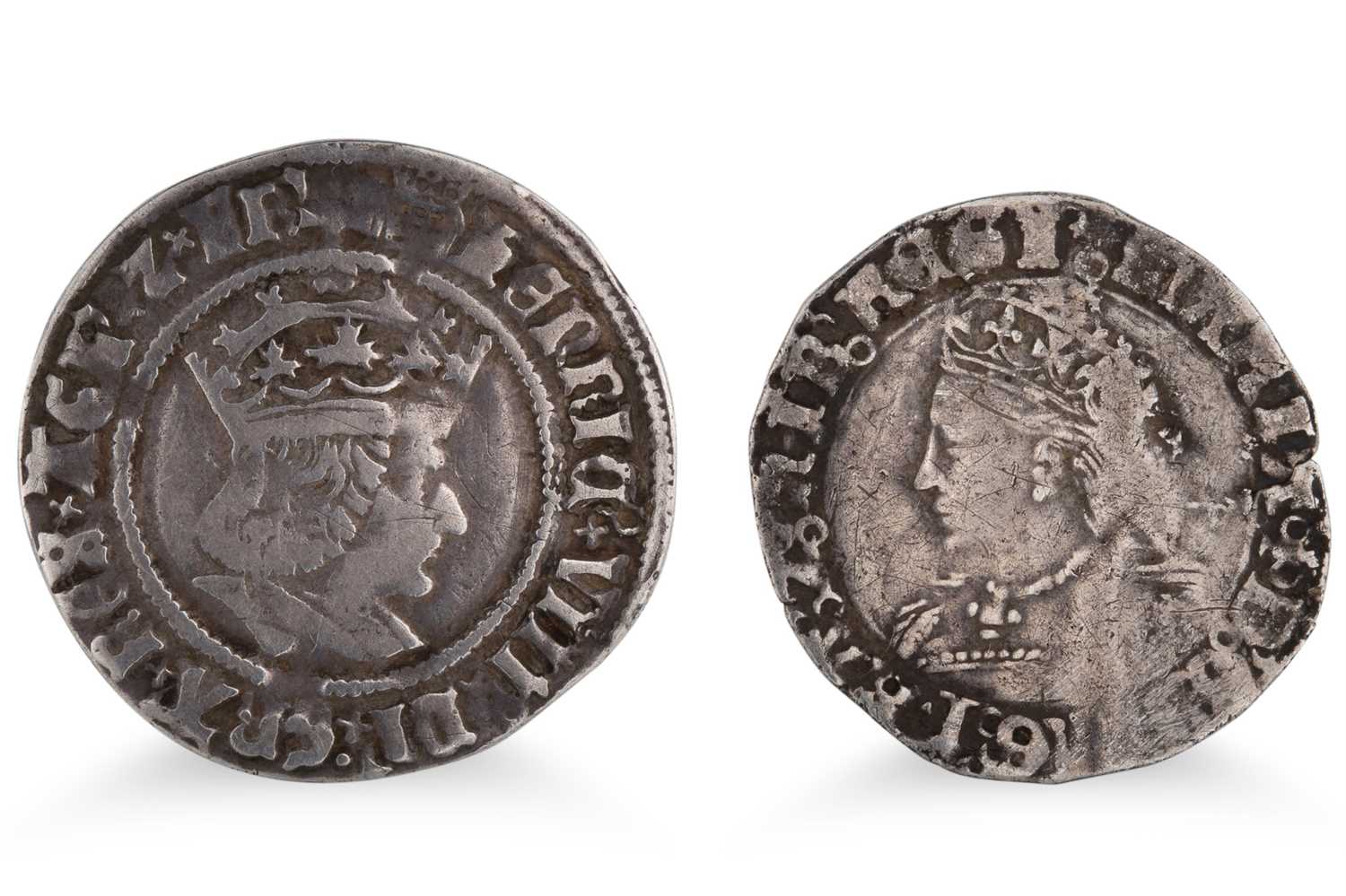 Lot 340 - A 1553/4 QUEEN MARY SILVER GROAT NF & an...