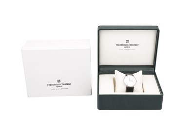 Lot 474 - A GENT'S FREDERIQUE CONSTANT STAINLESS STEEL...