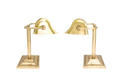 Lot 174 - AN ATTRACTIVE PAIR OF 20TH CENTURY BRASS...
