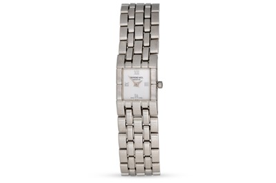 Lot 379 - A LADY'S STAINLESS STEEL RAYMOND WEIL GENEVE...