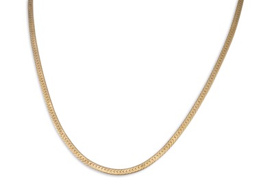 Lot 100 - A 14CT YELLOW GOLD CHAIN, 9.8 g.