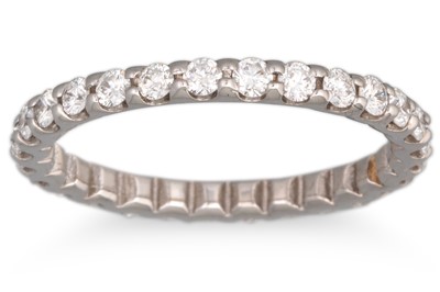 Lot 256 - A DIAMOND FULL BANDED ETERNITY RING, the...