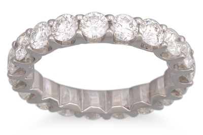 Lot 264 - A DIAMOND FULL BANDED ETERNITY RING, the...